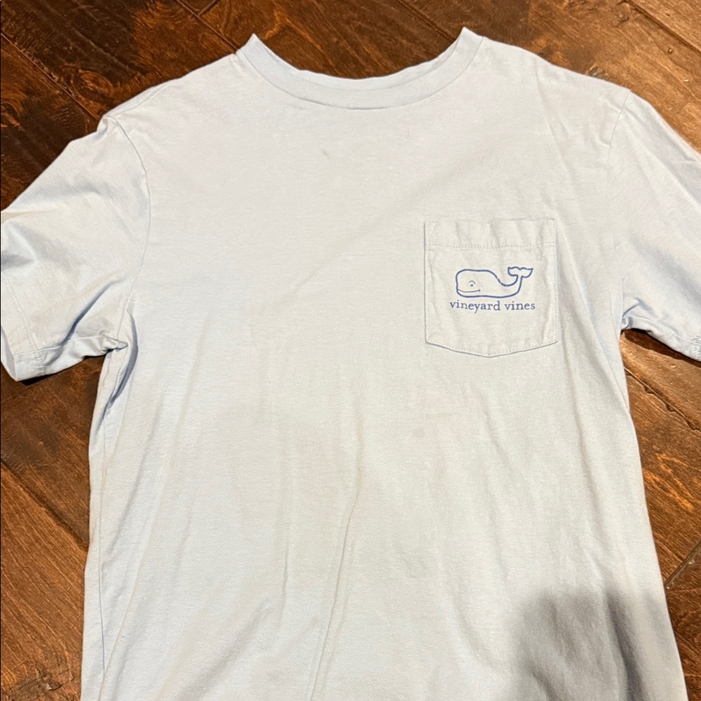 Vineyard Vines Sky Blue Pocket Tee